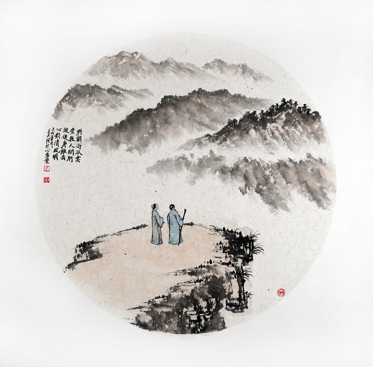 吴大恺  诗意山水画