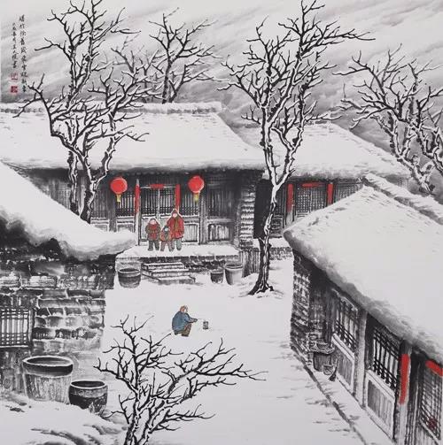 雪景  山水  吴大恺